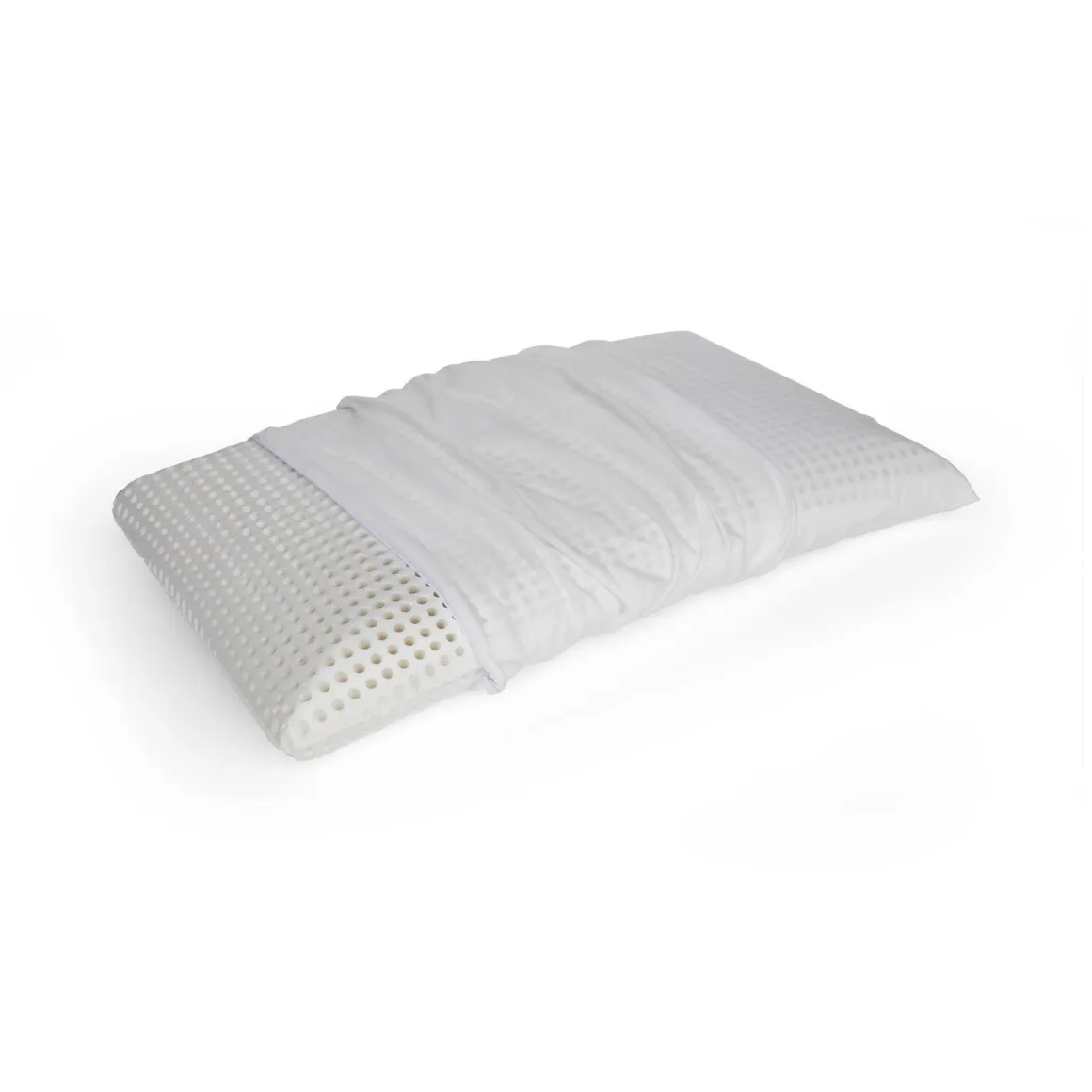 Guanciale Timo, Made in Italy, 70x40 h12 cm, Bianco