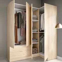 Guardaroba angolare moderno rovere 173x184h cm - Efesto