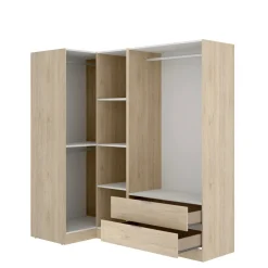 Guardaroba angolare moderno rovere 173x184h cm - Efesto