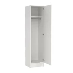 Guardaroba 1 Anta > Dmora Guardaroba 1 Anta Appendiabiti 4 Ripiani, Apertura Battente - Airone Bianco