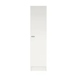 Guardaroba 1 Anta > Dmora Guardaroba 1 Anta Appendiabiti 4 Ripiani, Apertura Battente - Airone Bianco