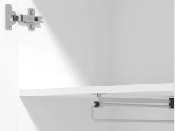 Guardaroba 1 Anta > Dmora Guardaroba 1 Anta Bianco Marrone Rovere Appendiabiti Cassetti, 2 Ripiani - Calvert Marrone Rovere, Bianco