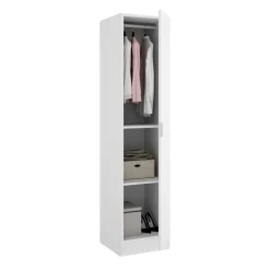 Guardaroba 1 anta bianco slim 40x184h cm - Nxy