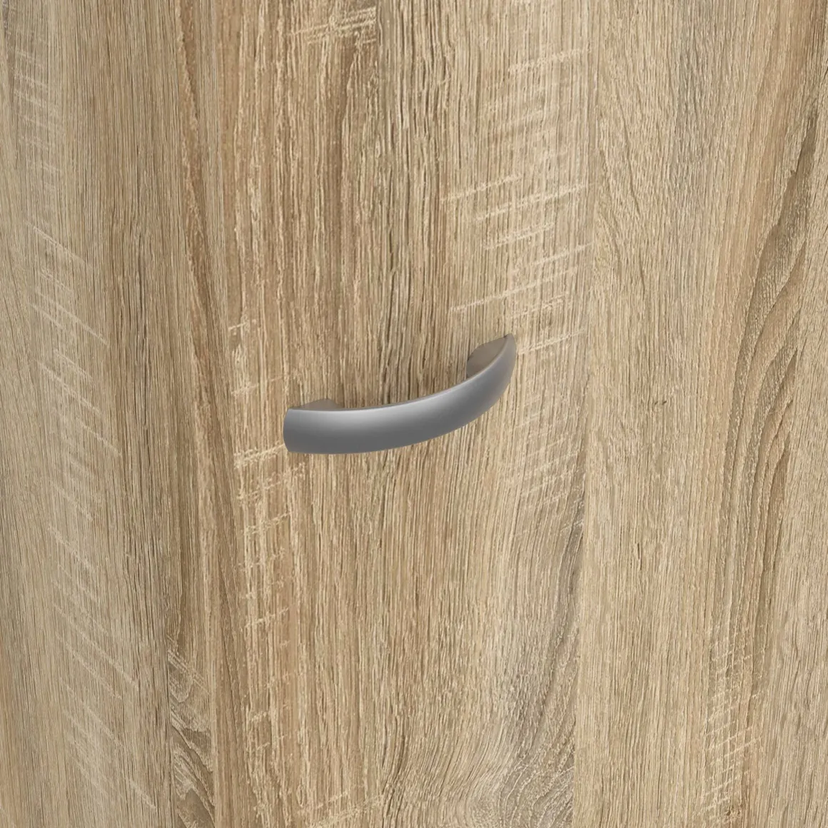 Guardaroba 1 Anta Marrone Quercia Appendiabiti 4 Ripiani, Un'anta - Airone