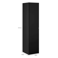 Armadi Multiuso 1 Anta > Dmora Guardaroba 1 anta colonna 60x218h cm - Mexico Nero