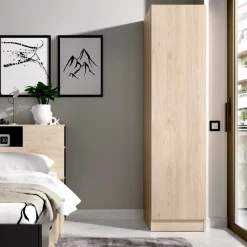 Guardaroba 1 anta rovere slim 40x184h cm - Nxy