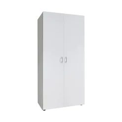 Guardaroba 2 Ante Bianco Appendiabiti un Ripiano 80x177h cm, 2 Ante - Istrana