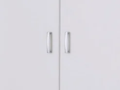 Guardaroba 3 Ante > Dmora Guardaroba 3 Ante Appendiabiti 4 Ripiani 120x52 cm, 3 Ante - Licodia Bianco