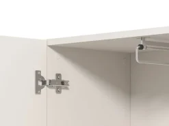 Guardaroba 2 Ante > Dmora Guardaroba 2 Ante Bianco Bianco Appendiabiti 4 Ripiani 58x195h cm, 5 Vani - Lomazzo Bianco, Bianco