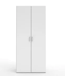 Guardaroba 2 ante bianco camera da letto 77x175h cm - Alibabba
