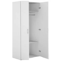 Guardaroba 2 ante bianco camera da letto 77x175h cm - Alibabba