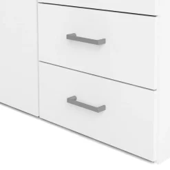Guardaroba 2 ante bianco con cassetti 77x175h cm - Arci