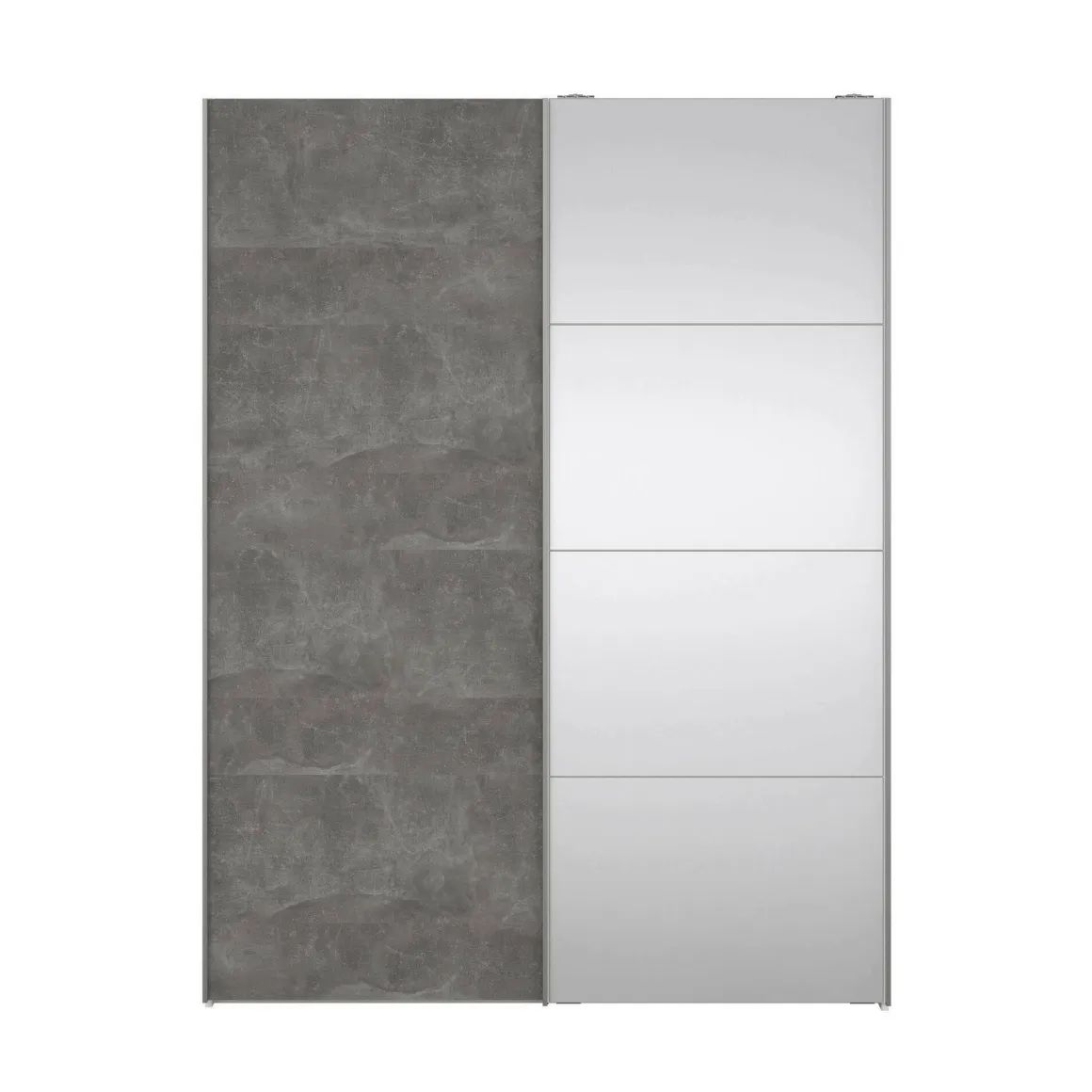 Guardaroba 2 ante bianco e grigio 150x200h cm - Seraphine