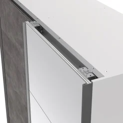 Guardaroba 2 ante bianco e grigio 150x200h cm - Seraphine