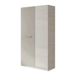 Guardaroba 2 Ante|Camera Da Letto > Dmora Guardaroba 2 ante bianco e marrone 90x200h cm - Alpine Marrone, Bianco