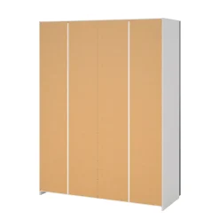 Guardaroba 2 ante bianco e rovere 150x200h cm - Maurice