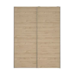 Guardaroba 2 ante bianco e rovere 150x200h cm - Maurice