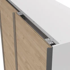 Guardaroba 2 ante bianco e rovere 150x200h cm - Maurice