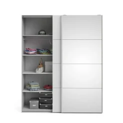 Guardaroba 2 Ante > Dmora Guardaroba 2 ante 242x220h cm - Kauri Bianco Lucido