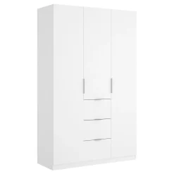Guardaroba 3 ante bianco lucido 135x204h cm - Anabela