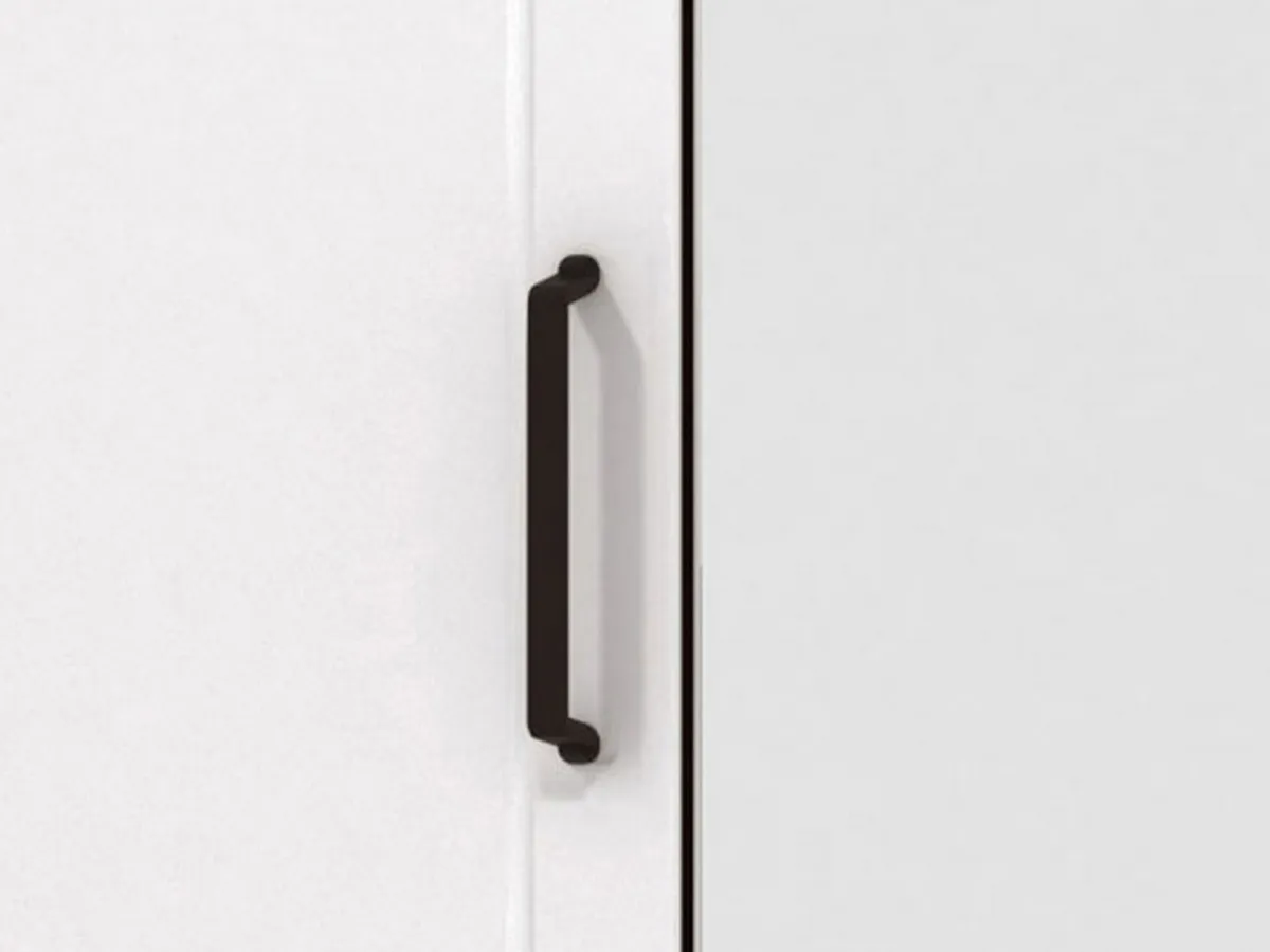 Guardaroba 2 Ante > Dmora Guardaroba 2 Ante Bianco Marrone Rovere Nodi Appendiabiti 3 Ripiani 75x194.5h cm, 4 Vani - Vittuone Marrone, Bianco Rovere Nodi