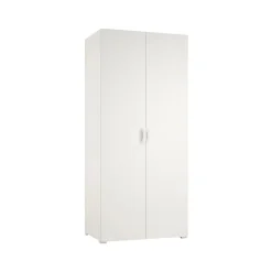Guardaroba 2 Ante > Dmora Guardaroba 2 Ante 2 Ripiani Appendiabiti 80x180h cm, 2 Ante - Susella Bianco