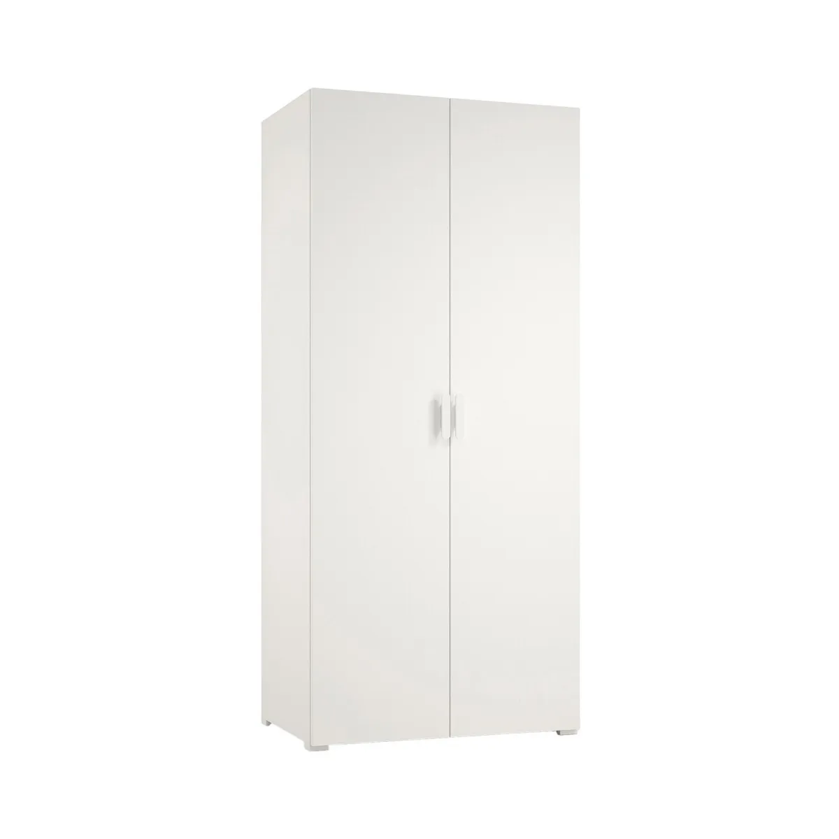 Guardaroba 2 Ante > Dmora Guardaroba 2 Ante 2 Ripiani Appendiabiti 80x180h cm, 2 Ante - Susella Bianco