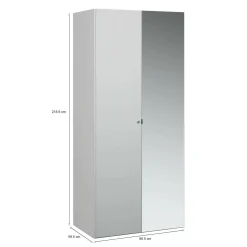 Guardaroba 2 ante bianco salvaspazio 98x218h cm - Avise