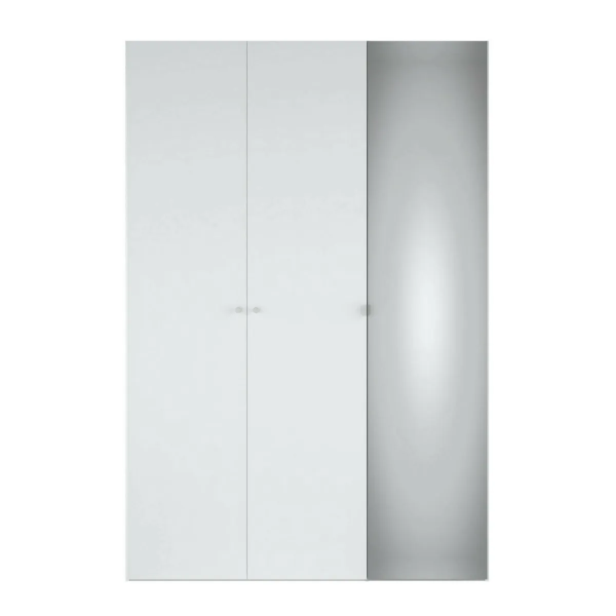 Armadi Multiuso 2 Ante > Dmora Guardaroba 3 ante salvaspazio 150x218h cm - Arce Bianco