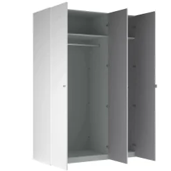 Armadi Multiuso 2 Ante > Dmora Guardaroba 3 ante salvaspazio 150x218h cm - Arce Bianco