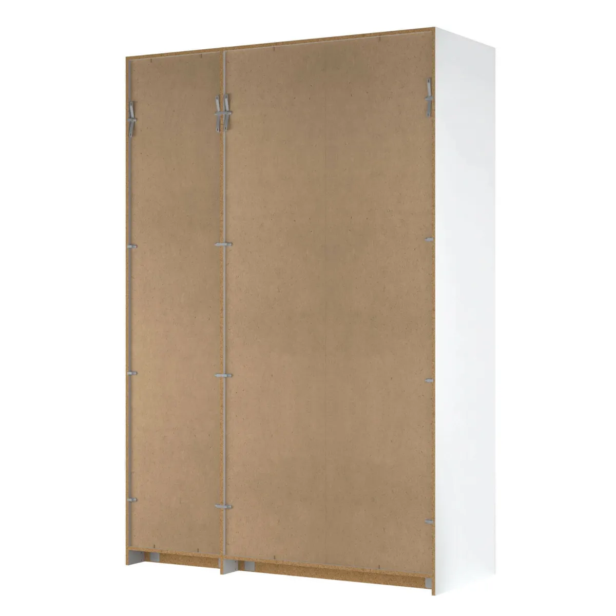 Armadi Multiuso 2 Ante > Dmora Guardaroba 3 ante salvaspazio 150x218h cm - Arce Bianco