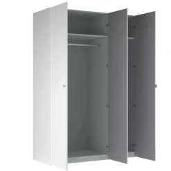 Armadi Multiuso 2 Ante > Dmora Guardaroba 3 ante salvaspazio 150x218h cm - Arce Bianco