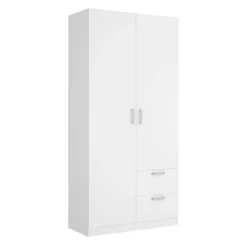 Camera Da Letto > Dmora Guardaroba 2 ante 100x215h cm - Amp Bianco