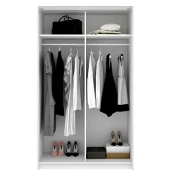 Guardaroba 2 ante bianco 120x204h cm - Alaika