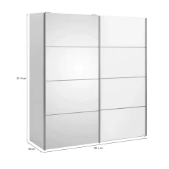 Guardaroba 2 Ante > Dmora Guardaroba 2 ante 242x201h cm - Avelengo Bianco