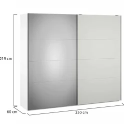 Guardaroba 2 ante bianco 250x218h cm - Acciano