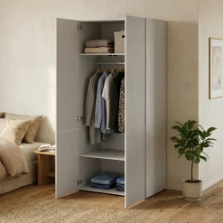 Guardaroba 2 Ante > Dmora Guardaroba 2 ante 90x198h cm - Caiazzo Bianco