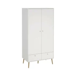 Guardaroba 2 ante bianco 98x200h cm - Kahina