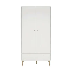 Guardaroba 2 ante bianco 98x200h cm - Kahina