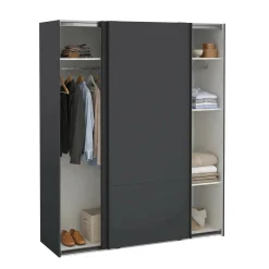 Armadi Multiuso 2 Ante > Dmora Guardaroba 2 ante ante scorrevoli 178x220h cm - Gomer Grigio