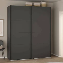 Armadi Multiuso 2 Ante > Dmora Guardaroba 2 ante ante scorrevoli 178x220h cm - Gomer Grigio