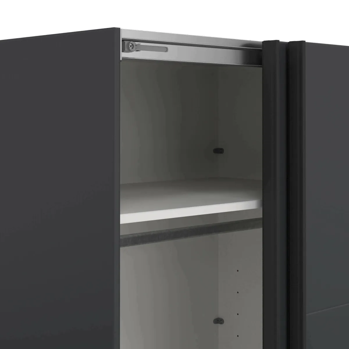 Armadi Multiuso 2 Ante > Dmora Guardaroba 2 ante ante scorrevoli 178x220h cm - Gomer Grigio