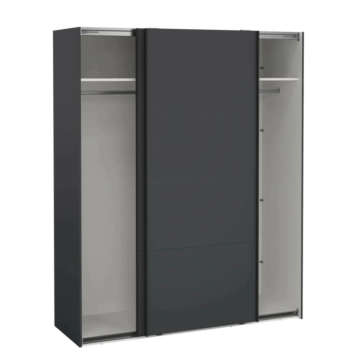 Armadi Multiuso 2 Ante > Dmora Guardaroba 2 ante ante scorrevoli 178x220h cm - Gomer Grigio
