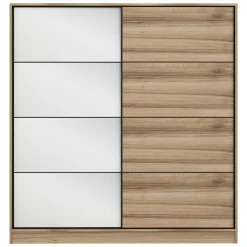 Guardaroba 2 Ante > Dmora Guardaroba 2 Ante Appendiabiti 5 Ripiani 180x190h cm, 2 Ante - Rovolon Marrone Rovere