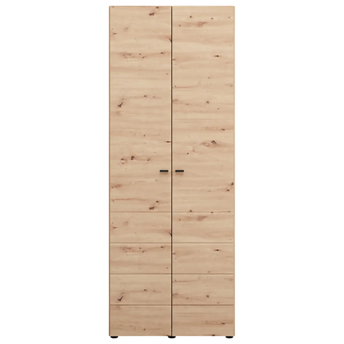 Guardaroba 2 Ante > Dmora Guardaroba 2 Ante Appendiabiti un Ripiano 79x208h cm, 2 Ante - Pomar Marrone Rovere Nodi