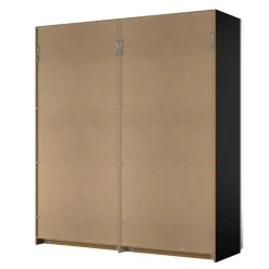 Guardaroba 2 ante nero ante scorrevoli 200x218h cm - Malakas