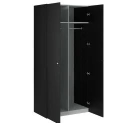 Armadi Multiuso 2 Ante > Dmora Guardaroba 2 ante salvaspazio 100x218h cm - Anagni Nero