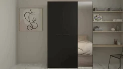 Guardaroba 3 ante nero salvaspazio 150x218h cm - Arce