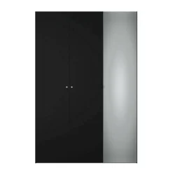 Guardaroba 3 ante nero salvaspazio 150x218h cm - Arce