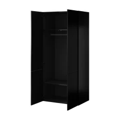 Guardaroba 2 ante nero 90x198h cm - Caiazzo